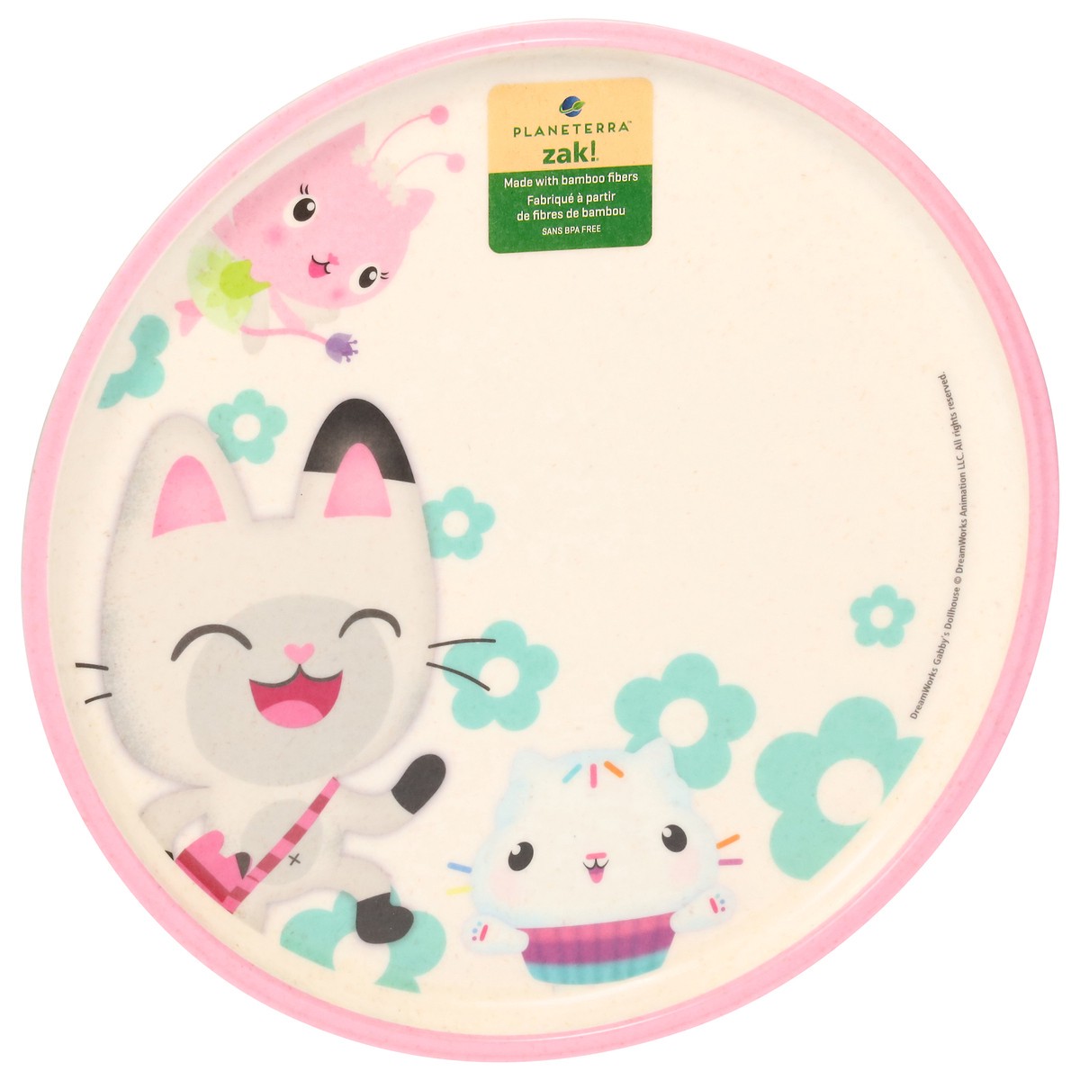 slide 8 of 11, Zak! Designs Planeterra Gabbys Dollhouse Plate with Rim 1 ea, 1 ct