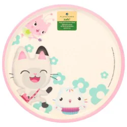 Zak! Designs Designs Planeterra Gabbys Dollhouse Plate with Rim 1 ea