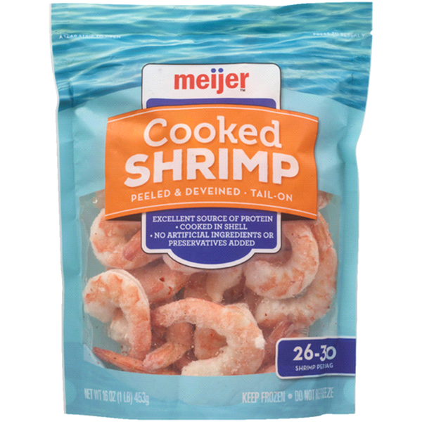 slide 1 of 1, Meijer Ready to Eat Cooked Shrimp, 16 oz