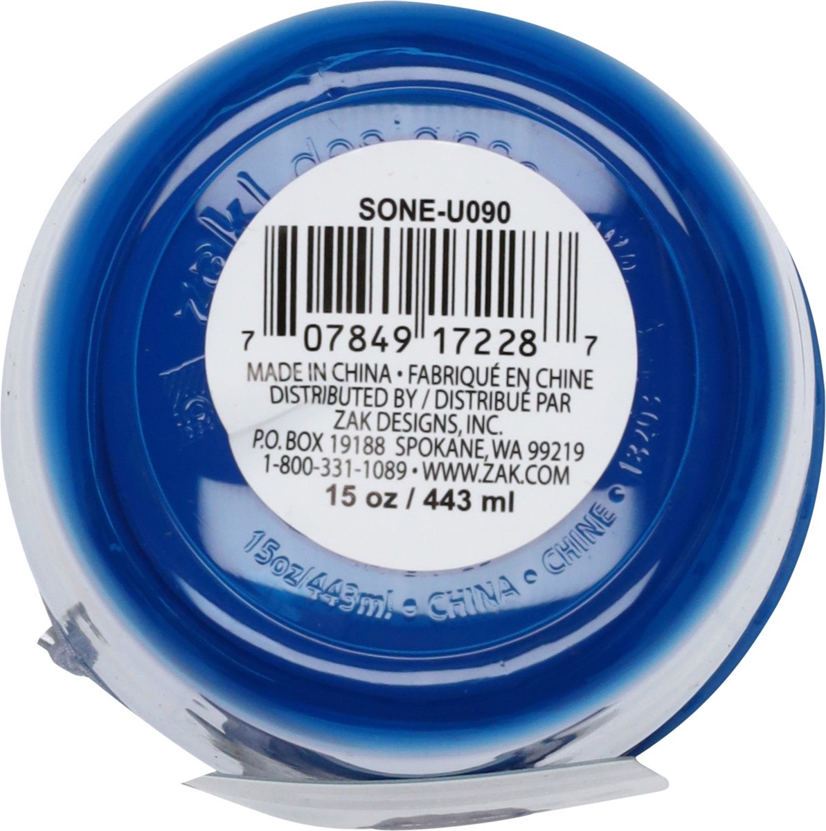 slide 6 of 11, Zak! Designs Everyday Smiles 15 Ounce Leak-Proof Bottle 1 ea, 1 ct