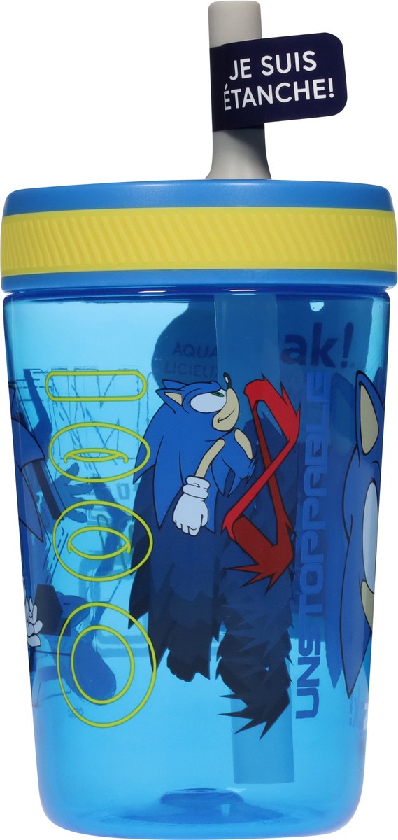 slide 2 of 11, Zak! Designs Everyday Smiles 15 Ounce Leak-Proof Bottle 1 ea, 1 ct