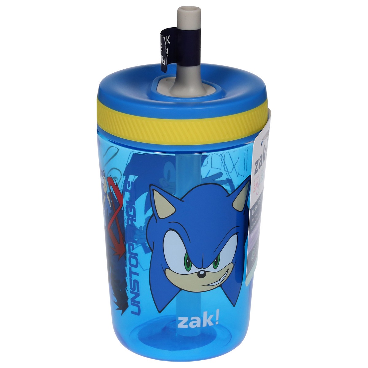 slide 11 of 11, Zak! Designs Everyday Smiles 15 Ounce Leak-Proof Bottle 1 ea, 1 ct