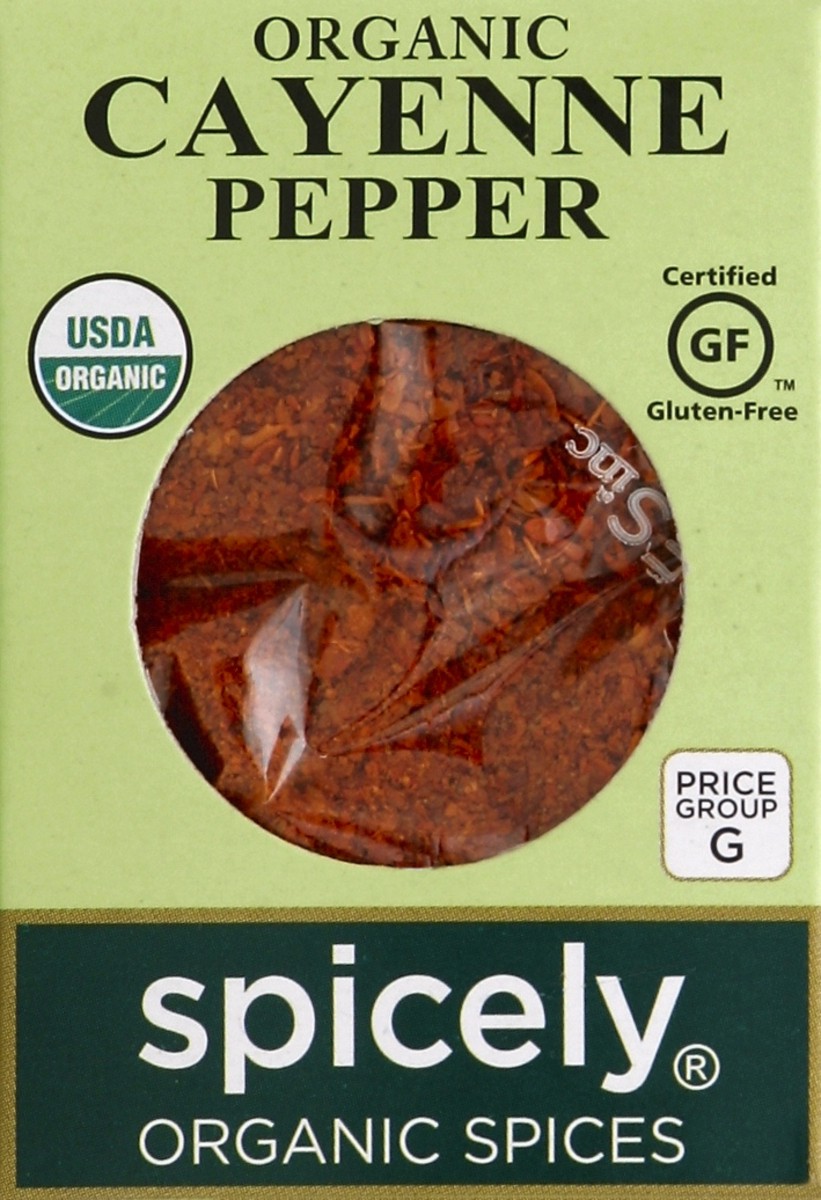 slide 4 of 4, Spicely Organic Spices Cayenne Pepper 0.45 oz, 0.45 oz