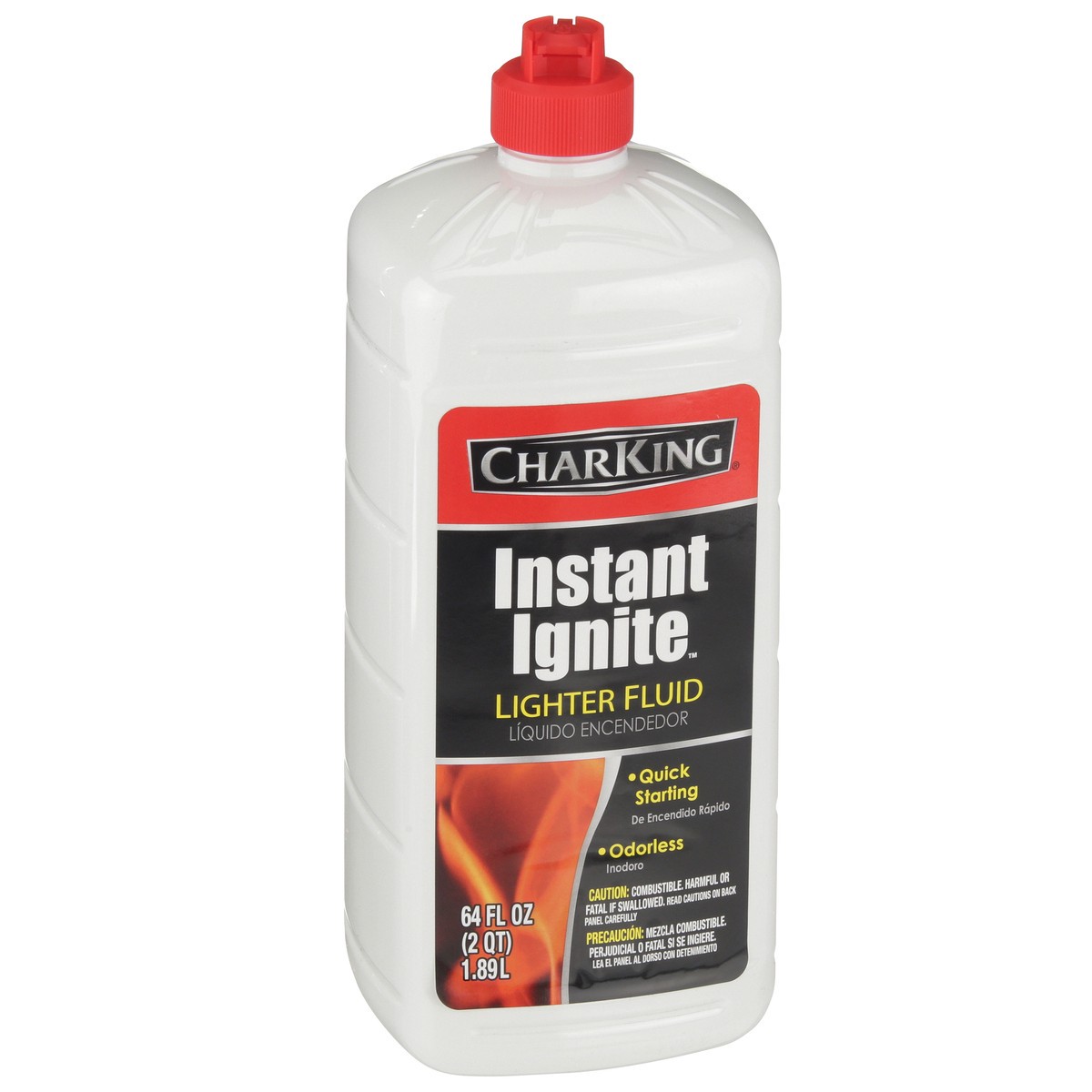slide 2 of 9, CharKing Instant Ignite Lighter Fluid, 64 fl oz