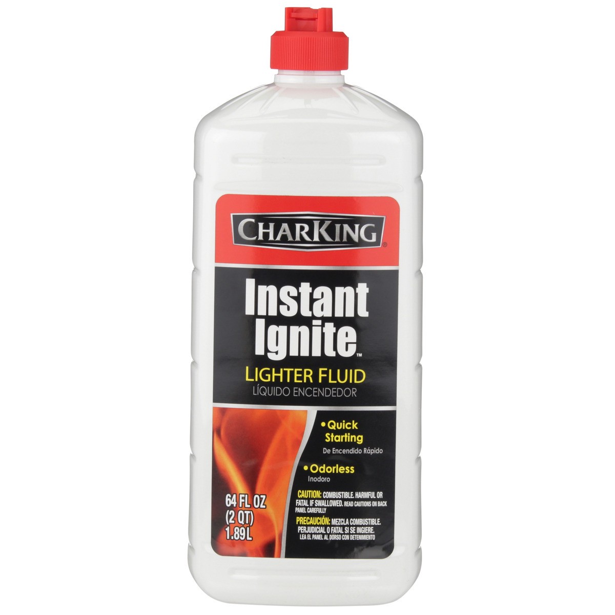 slide 5 of 9, CharKing Instant Ignite Lighter Fluid, 64 fl oz