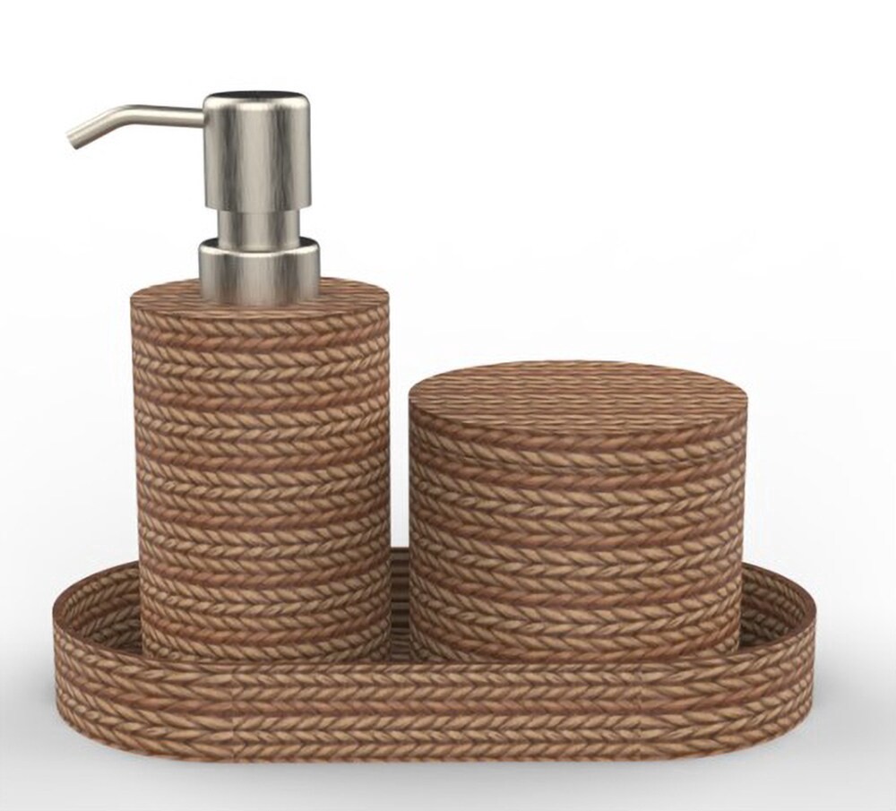 slide 1 of 1, VCNY Home Woven Resin Boxed Accessory Set, 1 ct