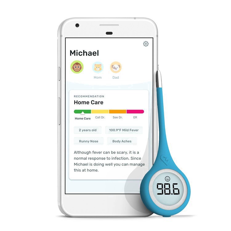 slide 17 of 64, Kinsa QuickCare Smart Digital Thermometer with Smartphone App & Health Guidance, 1 ct