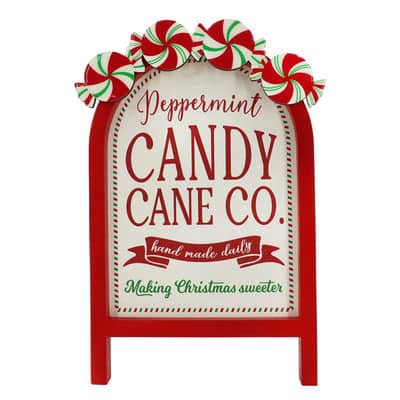 slide 1 of 4, 10.5" Candy Cane Co. Sign Tabletop Decor By Ashland, 10.5 in