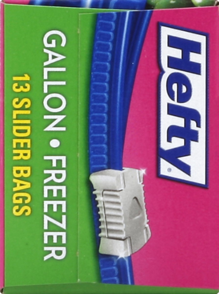 slide 3 of 5, Hefty Stronger Seal Freezer Bags, 13 ct