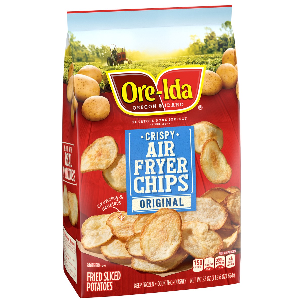 slide 8 of 9, Ore-Ida Air Fryer Chips Crispy Original Fried Sliced Potatoes 22 oz, 22 oz