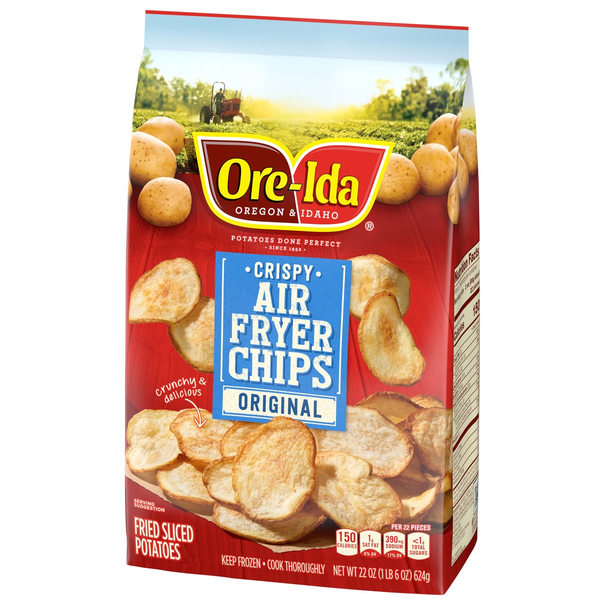 slide 9 of 9, Ore-Ida Air Fryer Chips Crispy Original Fried Sliced Potatoes 22 oz, 22 oz