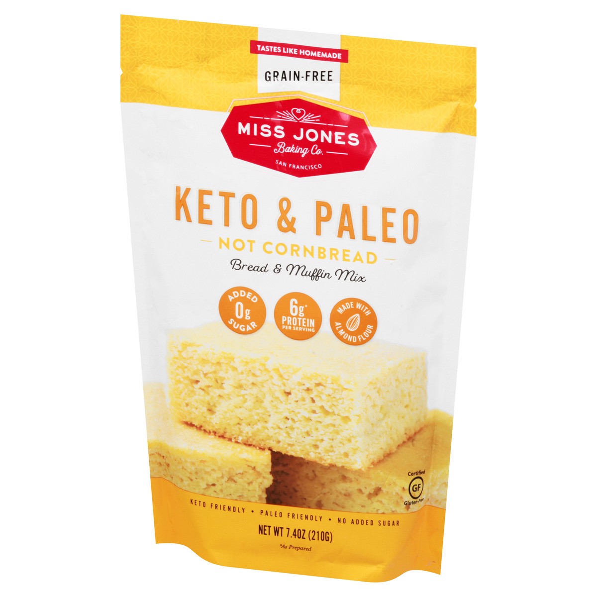 slide 7 of 9, Miss Jones Baking Co. Co Keto & Paleo Not Cornbread Bread & Muffin Mix, 7.4000001 oz