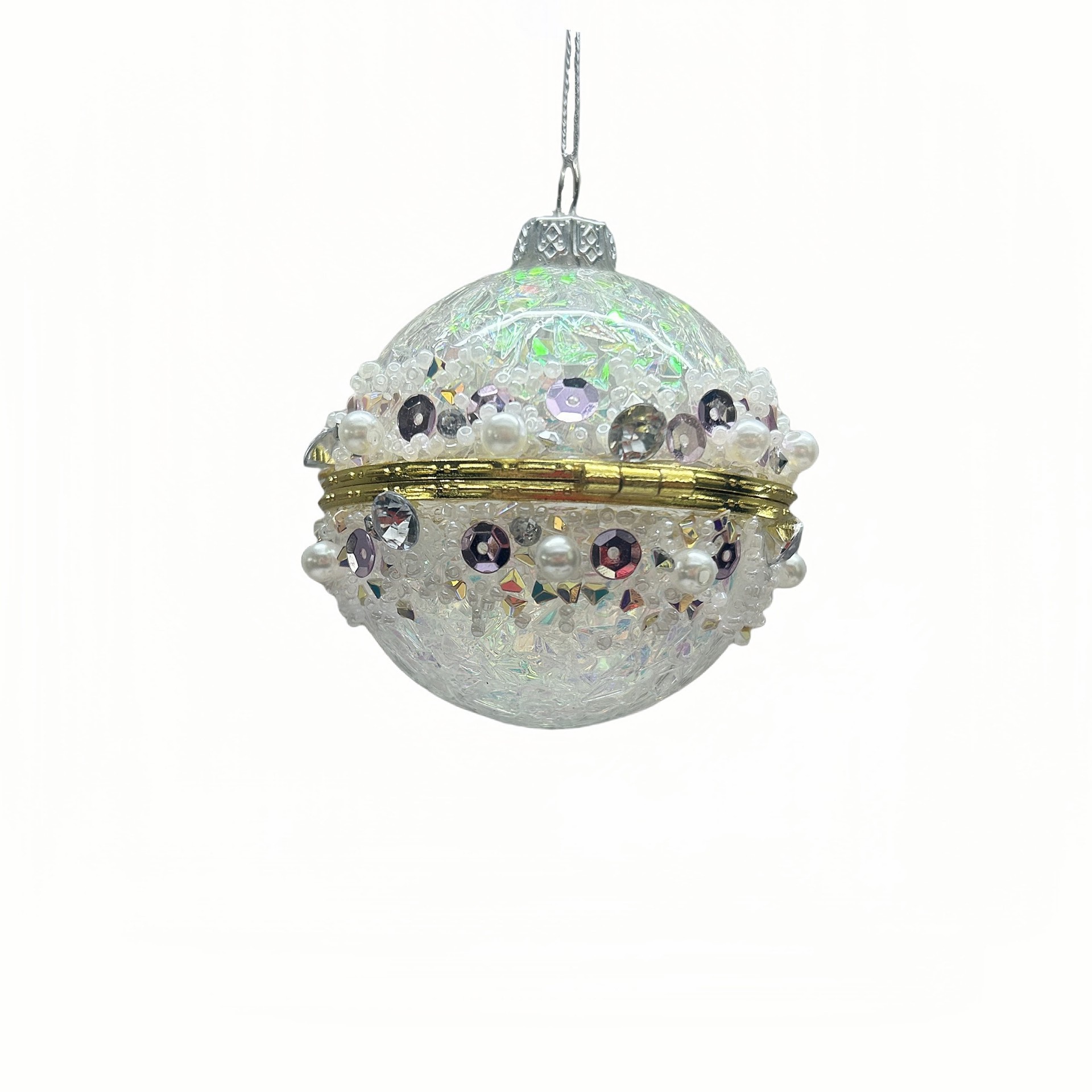 slide 2 of 2, 3.25" Iridescent Jewels Glass Ball Ornament By Ashland, 3.25 in