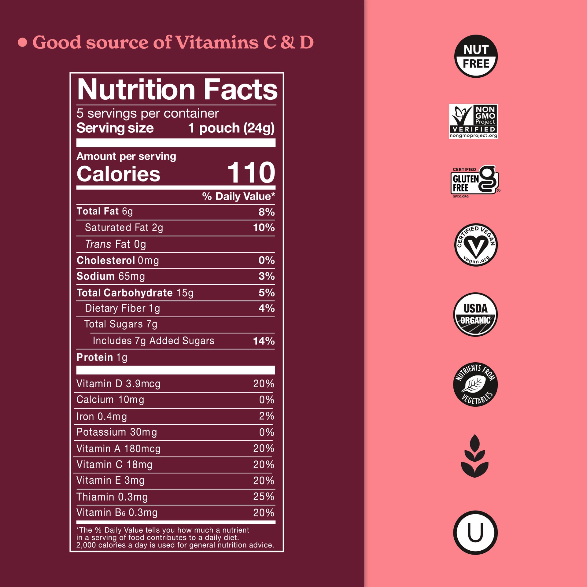 slide 4 of 9, MadeGood Snickerdoodle Cookies Mini 5 - 0.85 oz Packs, 5 ct