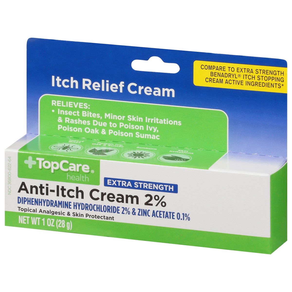 slide 3 of 9, TopCare Top Care Topcare Health Extra Strength Anti-Itch Cream 2%, 1 oz