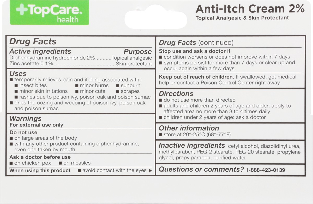 slide 5 of 9, TopCare Top Care Topcare Health Extra Strength Anti-Itch Cream 2%, 1 oz