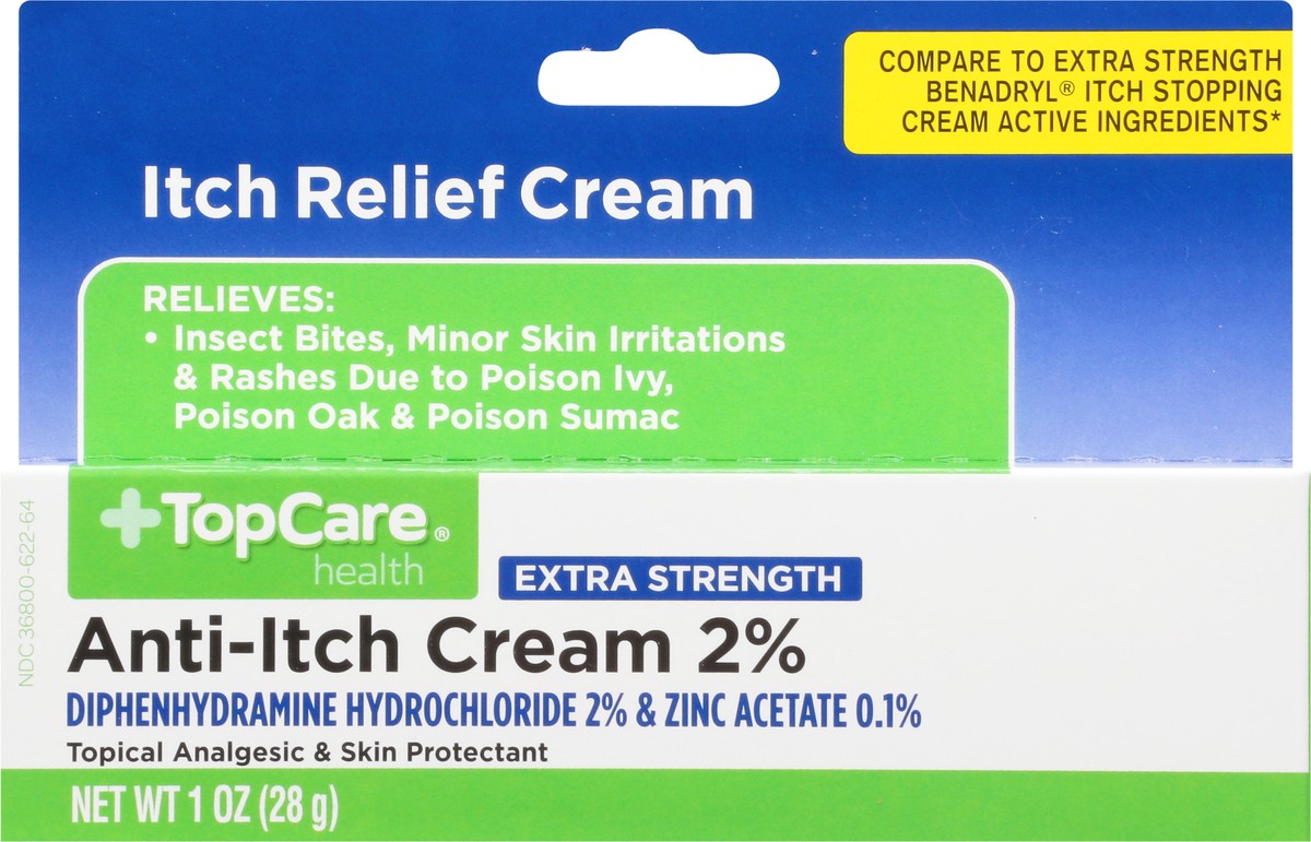 slide 6 of 9, TopCare Top Care Topcare Health Extra Strength Anti-Itch Cream 2%, 1 oz