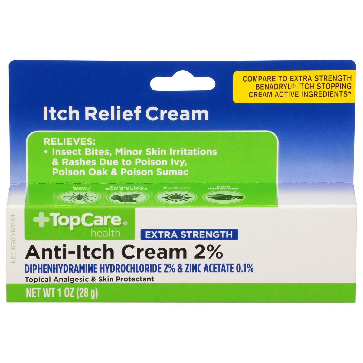 Topcare Health Extra Strength Anti Itch Cream 2 1 Oz 1 Oz Shipt