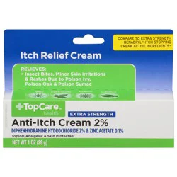 TopCare Top Care Topcare Health Extra Strength Anti-Itch Cream 2%