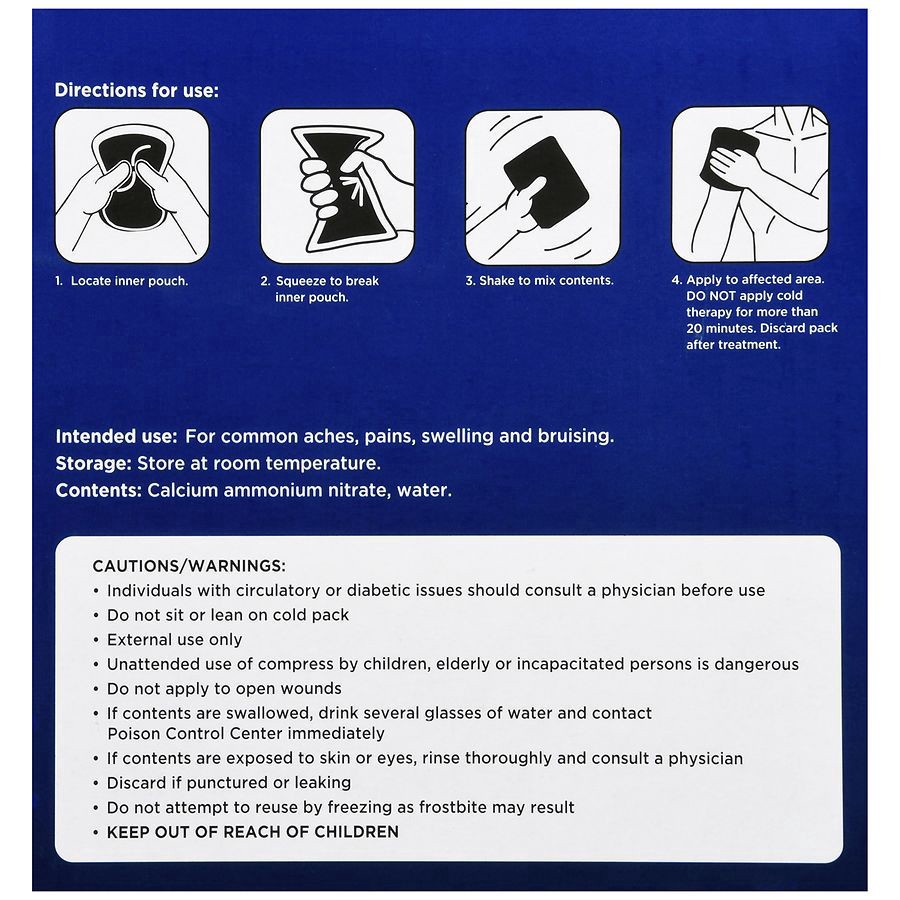 slide 4 of 5, Walgreens Instant Cold Pack, 8 ct