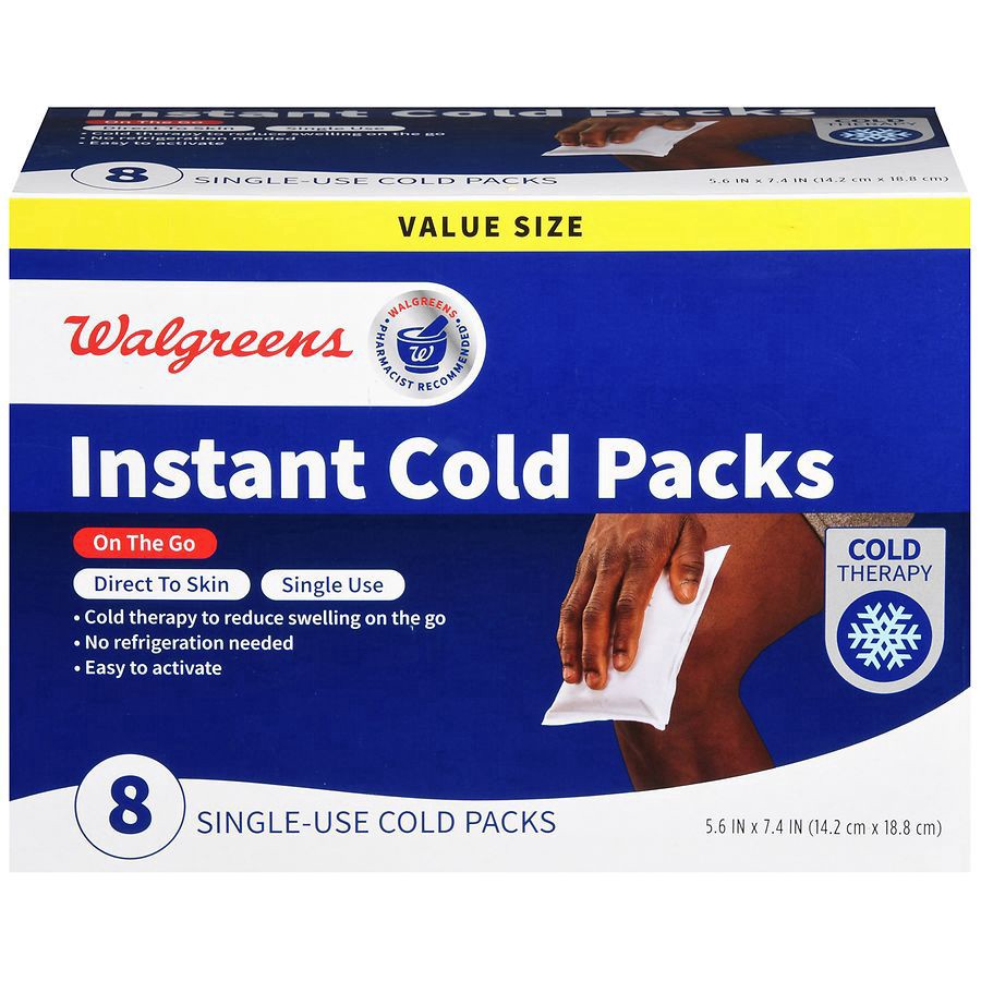 slide 1 of 5, Walgreens Instant Cold Pack, 8 ct