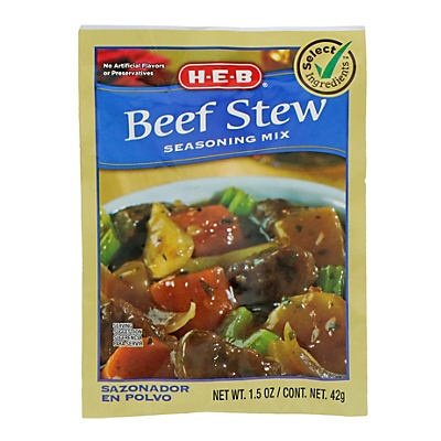 slide 1 of 1, H-E-B Beef Stew Seasoning Mix, 1.5 oz