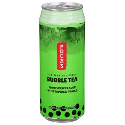Pocas Honeydew Flavor Bubble Tea With Tapioca Pearls - 16.5 fl oz