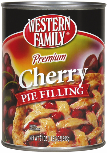 slide 1 of 1, Western Family Premium Cherry Pie Filling, 21 oz