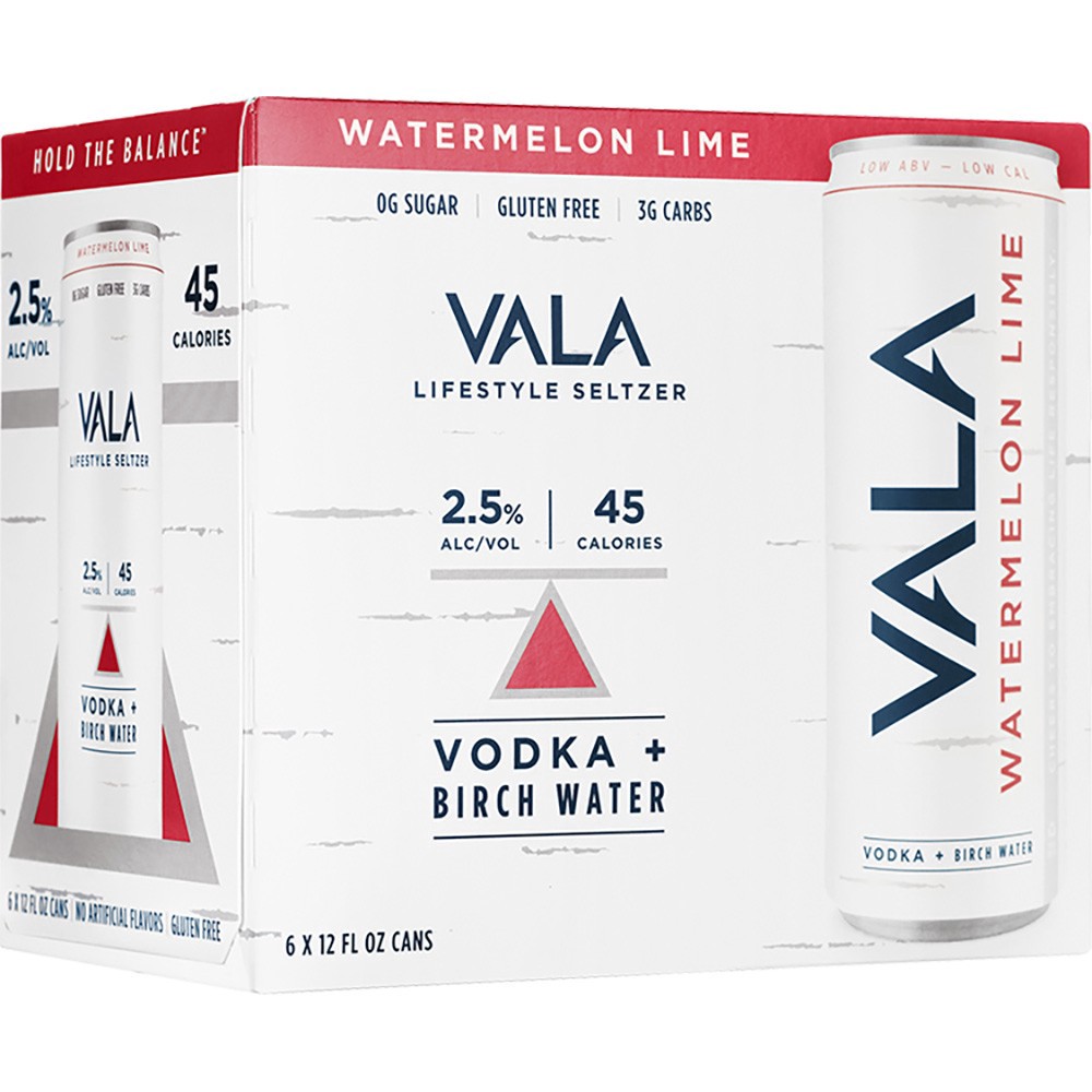 slide 1 of 1, Vala Beverage Vala Watermelon Lime, 4 ct; 12 oz