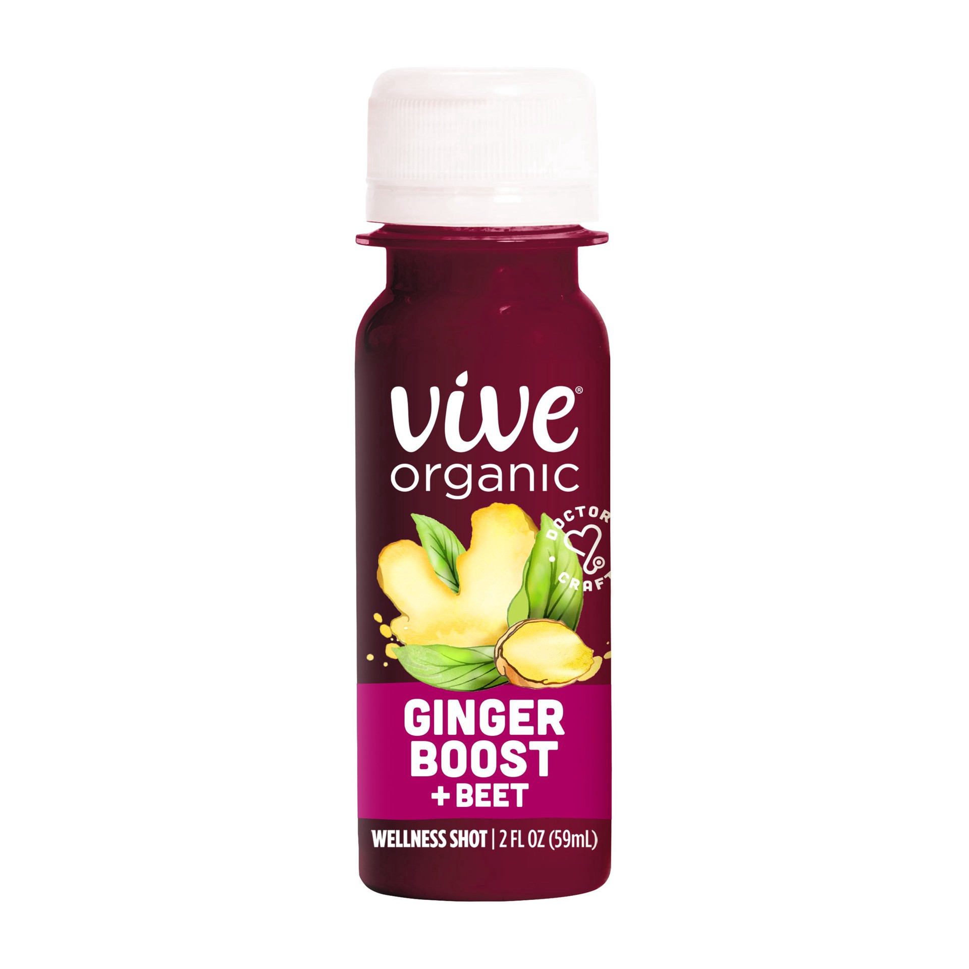 slide 1 of 2, Vive Organic Ginger Beet Boost Wellness Shot, 2 fl oz