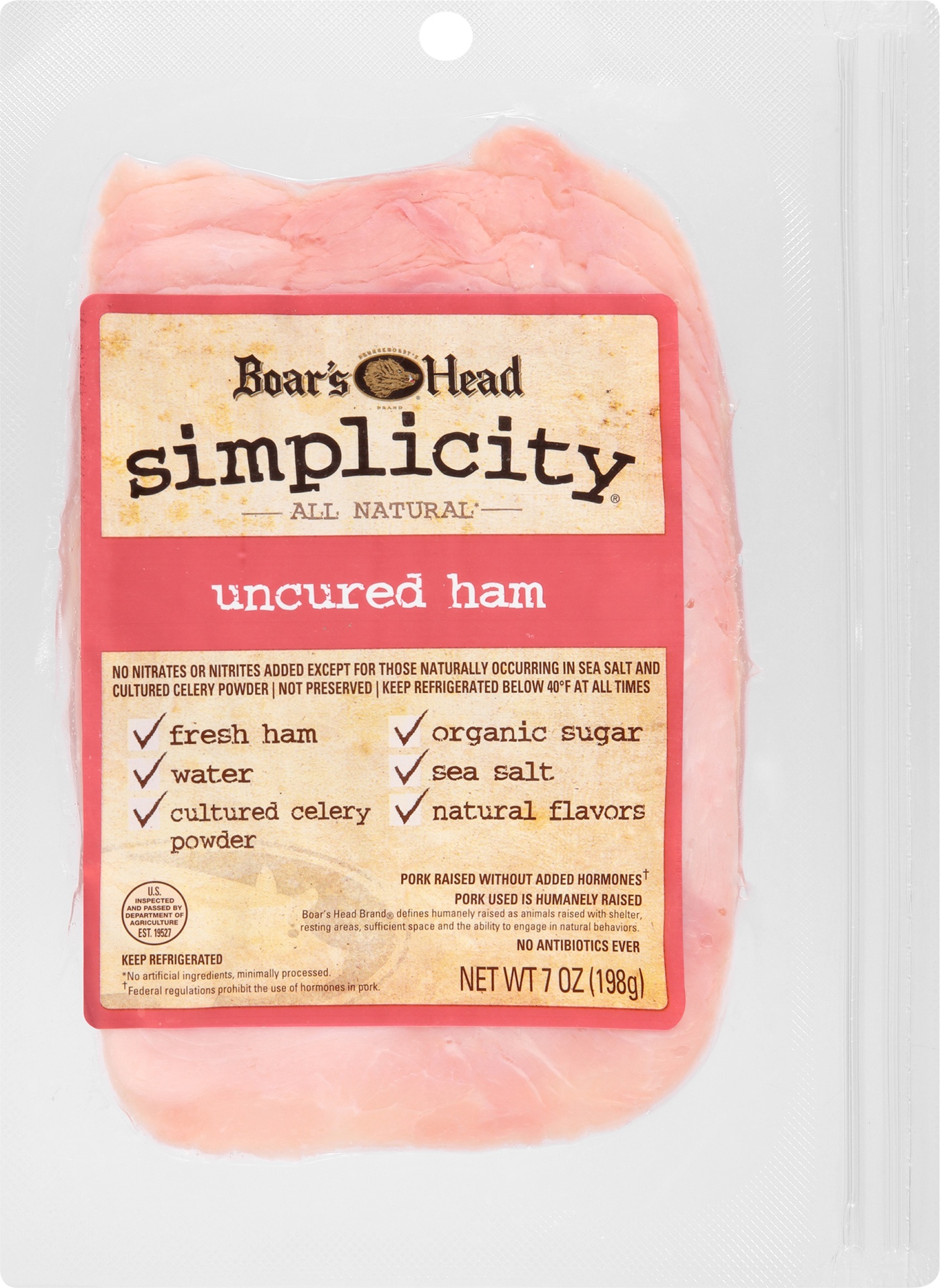slide 1 of 2, Boar's Head Ham, Uncured, 1 ct