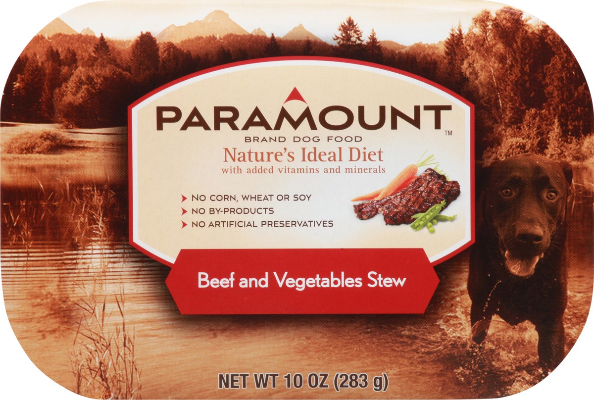 slide 6 of 13, Paramount Beef and Vegetables Stew Dog Food 10 oz, 10 oz