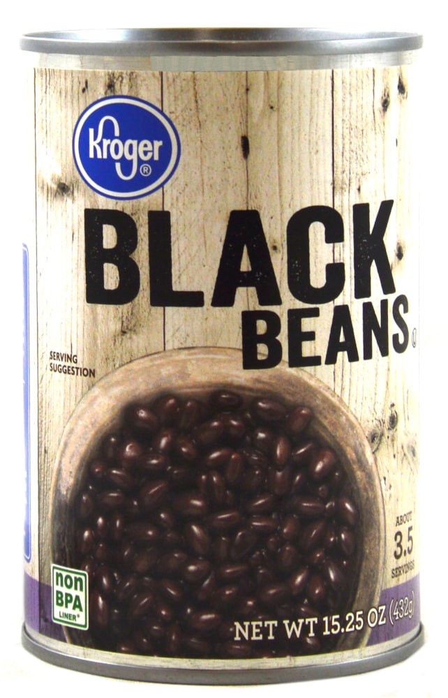 slide 1 of 6, Kroger Black Beans, 15.25 oz