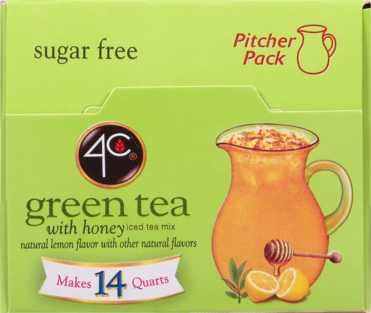 slide 3 of 14, 4C Sugar Free Green Tea with Honey Iced Tea Mix 7 ea, 7 ct