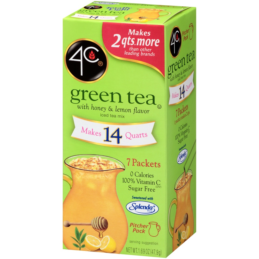 4C Totally Light Green Tea Antioxidant Iced Tea Mix 1.69 oz Shipt