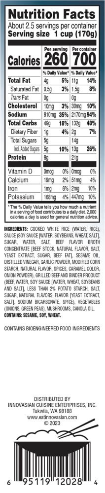 slide 2 of 6, InnovAsian® Grilled Steak Fried Rice, 16 oz