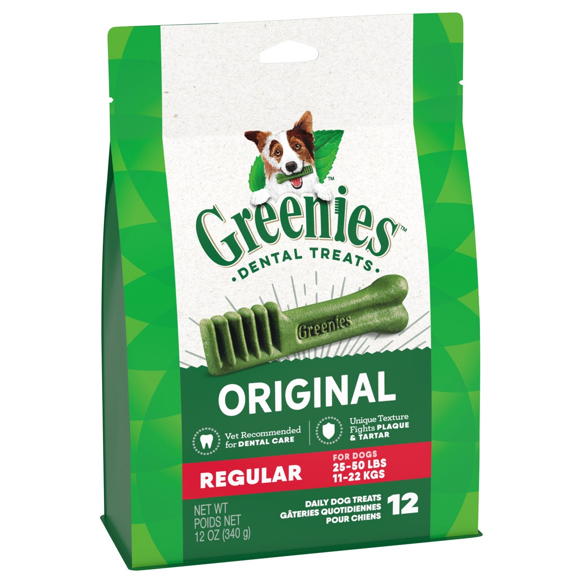 slide 2 of 6, Greenies Regular Chewy Dental Dog Treats Original Chicken - 12oz, 12 oz