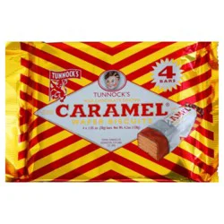 Tunnocks Milk Chocolate Coated Caramel Wafer Biscuits 4 - 1.05 oz Bars
