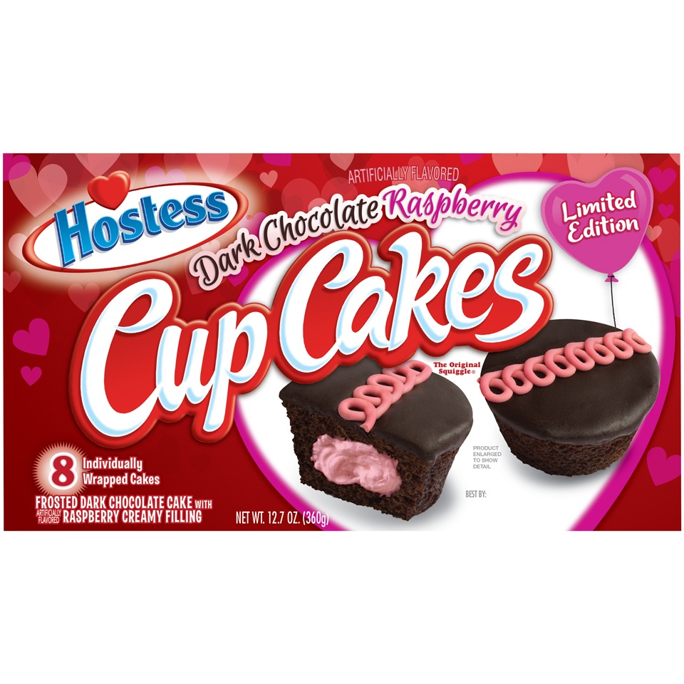 slide 1 of 1, Hostess Cupcakes, Dark Chocolate Raspberry, 12.7 oz