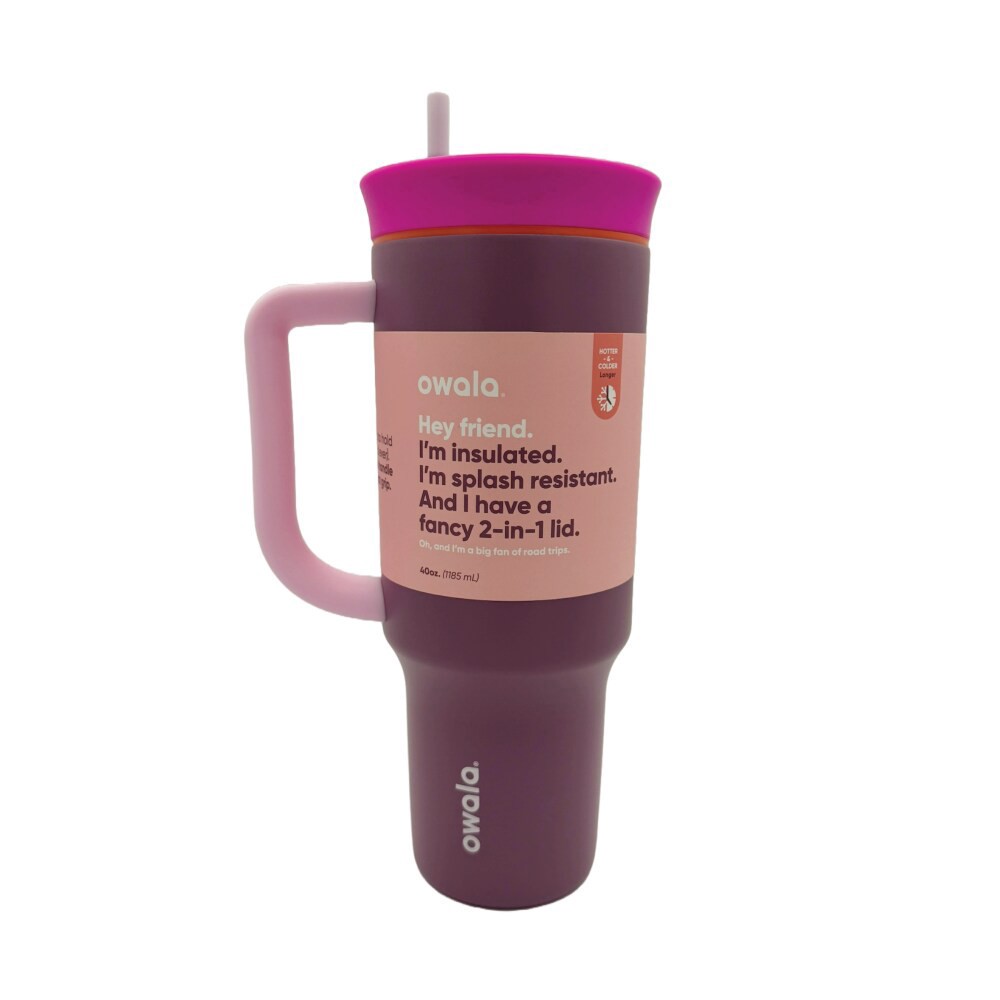 slide 1 of 1, Owala 40 Oz Travel Tumbler Ss Crown Jewel, 40 oz