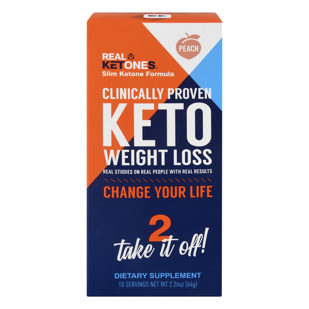 slide 1 of 12, Real Ketones Keto Peach Weight Loss 2.26 oz, 2.26 oz
