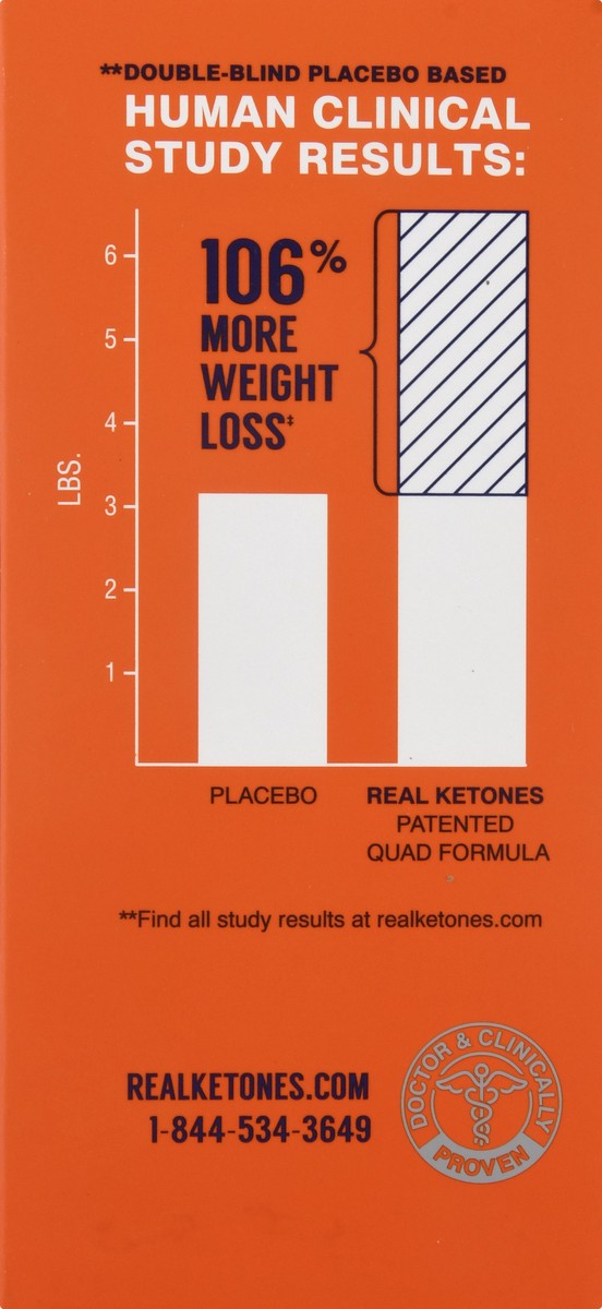 slide 6 of 12, Real Ketones Keto Peach Weight Loss 2.26 oz, 2.26 oz