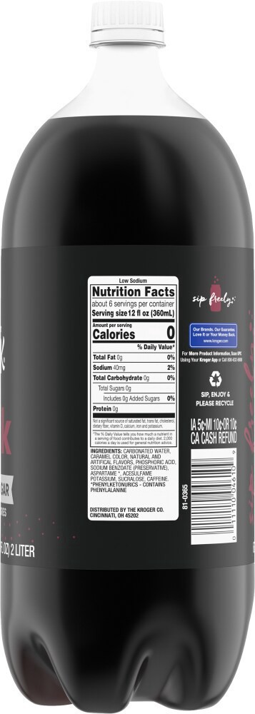 slide 2 of 4, Big K Dr. K Oh! Zero Calorie Soda - 2 liter, 2 liter