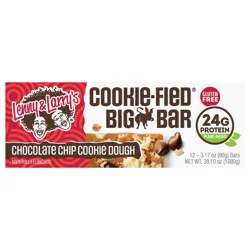 Lenny & Larry's Cookie-fied Chocolate Chip Cookie Dough Bars - 12 ct