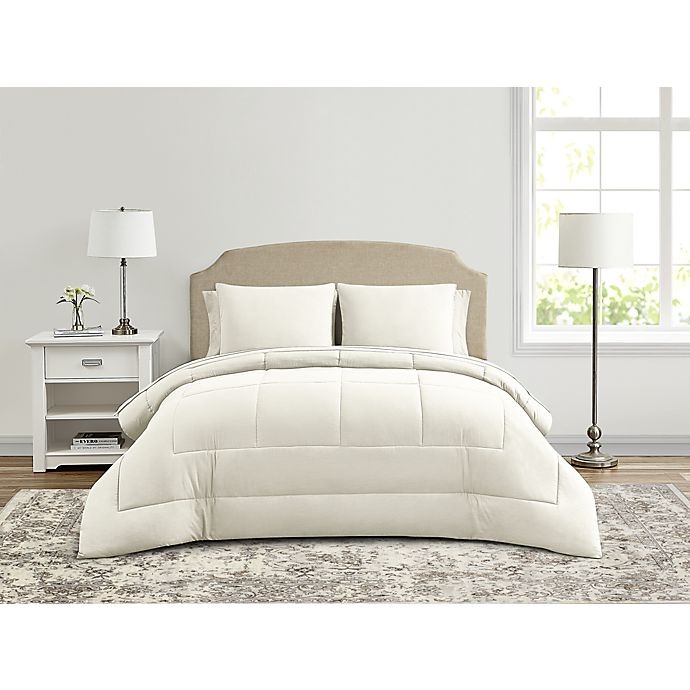 slide 1 of 6, Wamsutta Lustleigh Washed California King Comforter Set - Coconut Milk, 7 ct