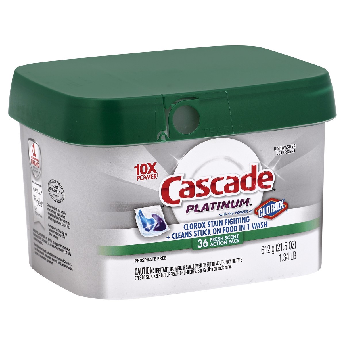 slide 4 of 5, Cascade Dishwasher Detergent 36 ea, 36 ct