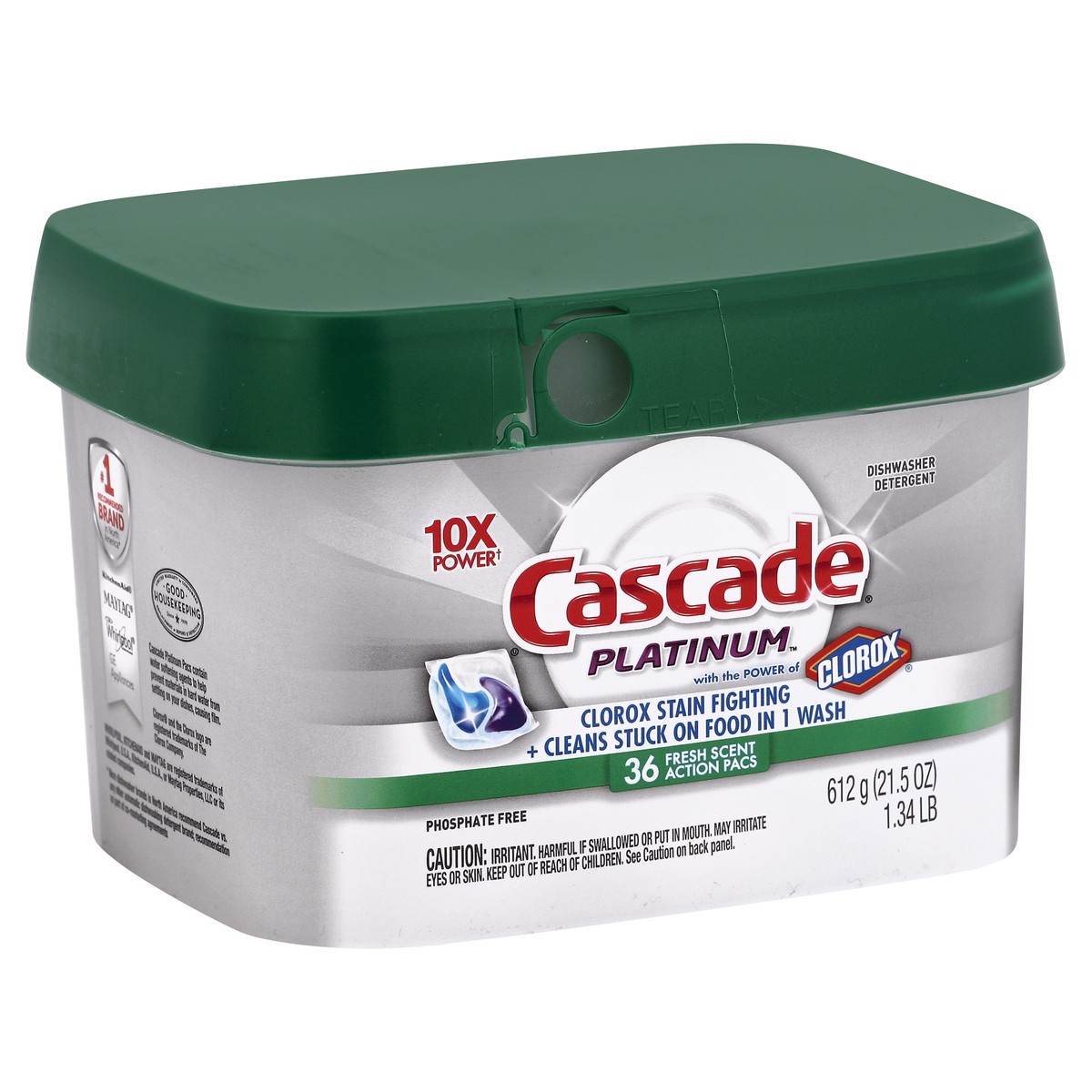 slide 5 of 5, Cascade Dishwasher Detergent 36 ea, 36 ct