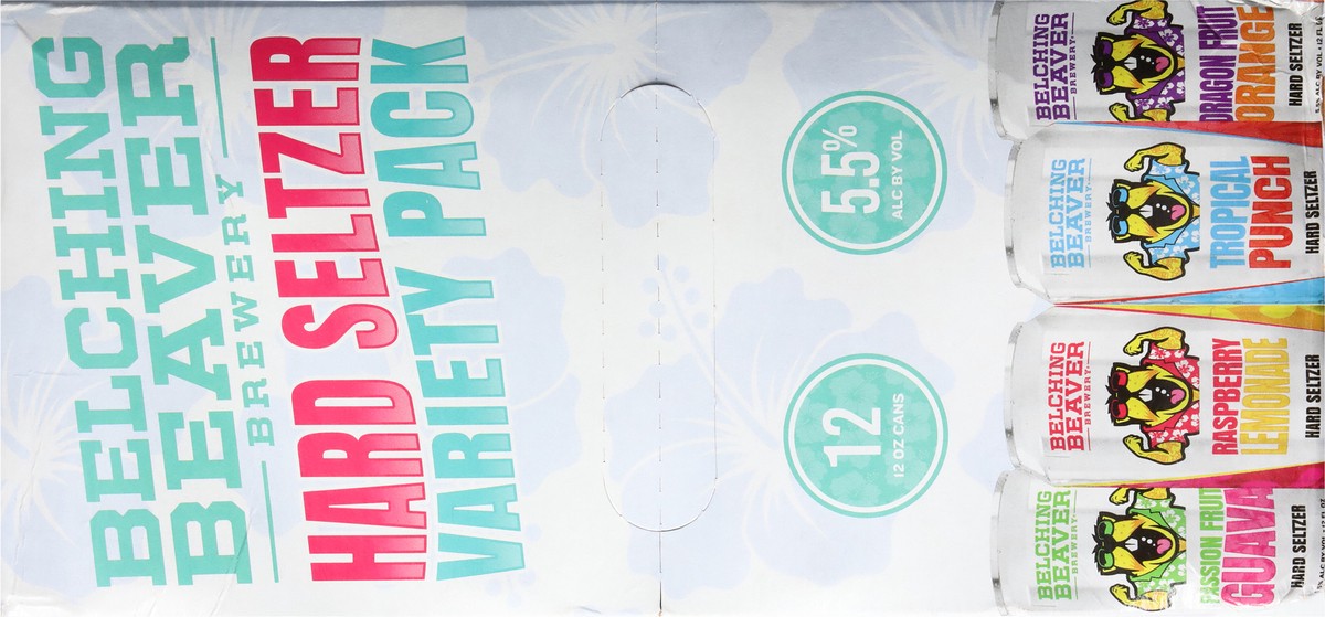 slide 3 of 9, Belching Beaver Brewery Assorted Hard Seltzer Variety Pack 12 - 12 oz Cans, 12 ct; 12 oz