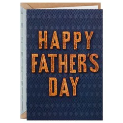 Signature Hallmark Signature Father's Day Card (Cork Lettering, Thankful for You)