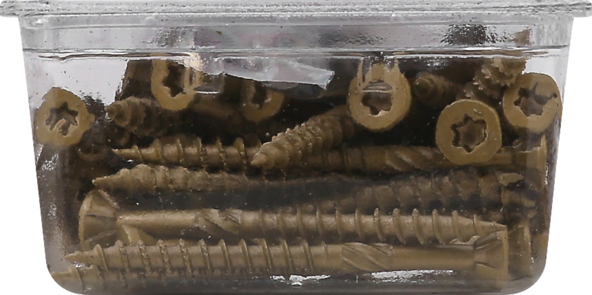 slide 4 of 6, PowerPro Wood Screws, Premium Exterior, 50 ct